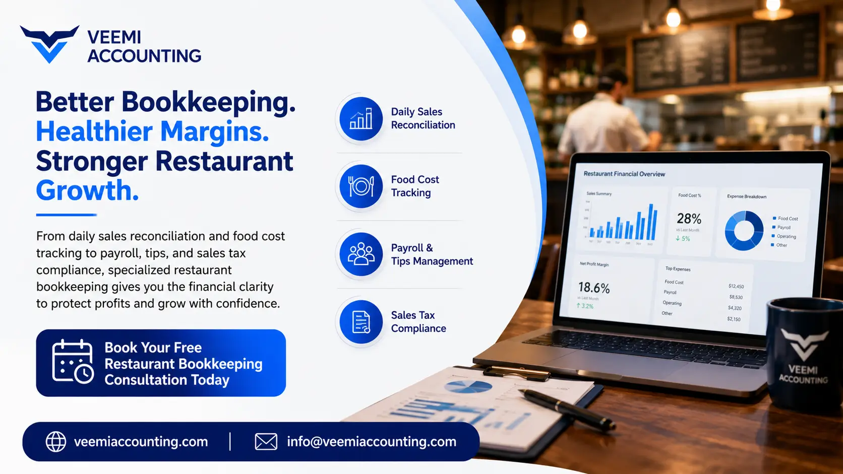 Why Restaurant Owners in the US Need Specialized Bookkeeping